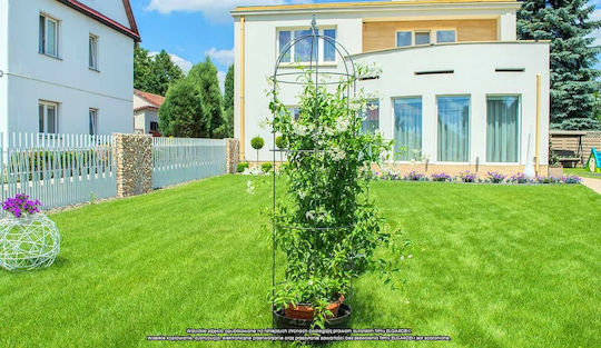 Метална градинска обелиска за цветя Kadax 120см