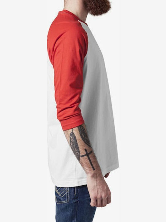 Contrast T-shirt White/red