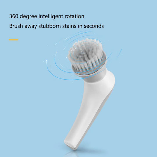 Plastic Rotating Cleaning Brush with Handle