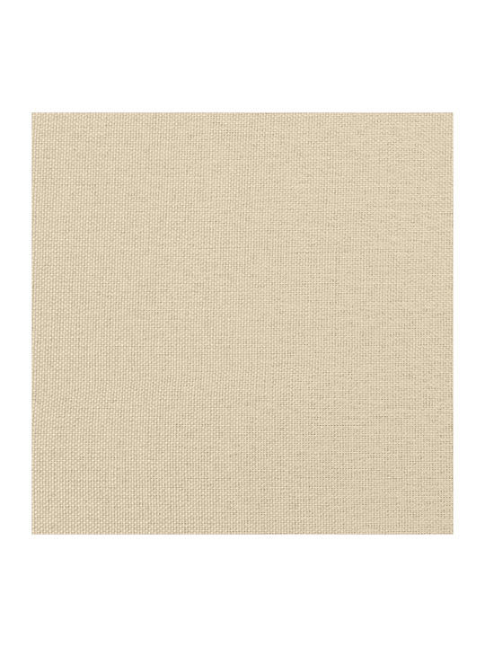 Vidaxl Boxspringbett mit Matratze Creme 160x200cm Stoff 1 Stück Doppelbett Creme