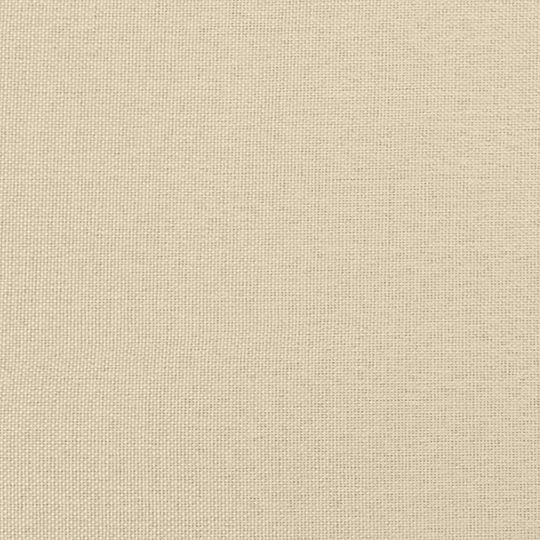 Vidaxl Pat Boxspring cu Saltea Crem 160x200cm Material Textil 1 Bucată Dublu Crem