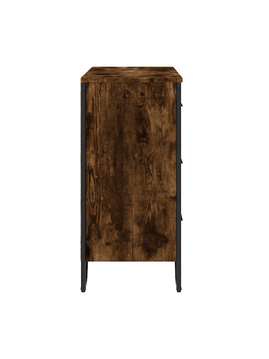 Συρταριέρα Креватокамарас Дървена с 6 чекмеджета Smoked Oak 91x35.5x74.5бр