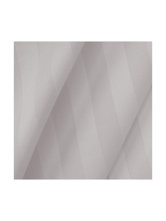 Satin Bamboo-cotton Pillowcase Stripe Grey/70x80 Strip
