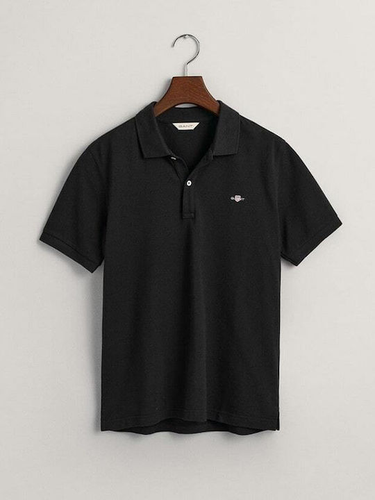 Gant Kids Polo Short Sleeve Black Shield