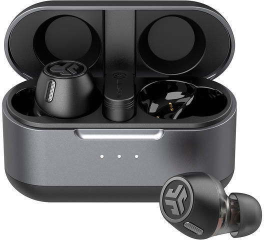 Jlab Epic Lab Edition In-Ear Bluetooth-Freisprecheinrichtung Kopfhörer mit Schweißresistenz und Ladeetui Schwarz