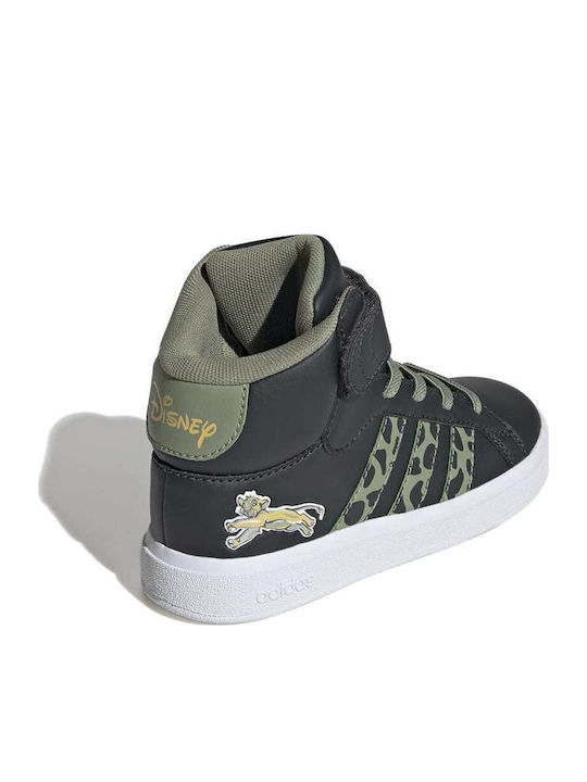 GRAND COURT Παιδικά Sneakers High με Σκρατς Ασημί