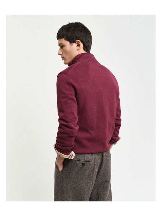 Long Sleeve Sweater Wine Red
