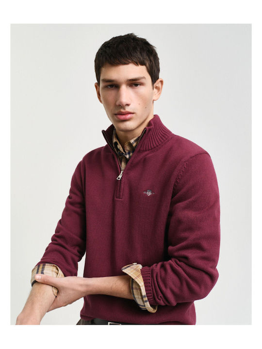Long Sleeve Sweater Wine Red