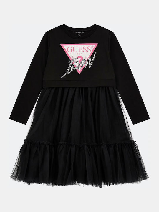 Guess Kids Dress Tulle Black