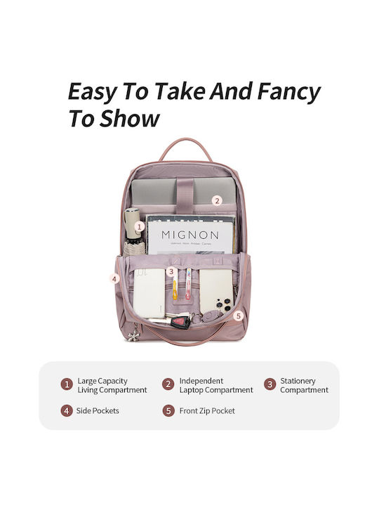 Chantria Chantria Damen Tasche Rucksack für Laptop 14" in Lila Farbe