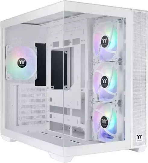 Thermaltake View 380 TG ARGB Gaming Midi Tower Κουτί Υπολογιστή Λευκό