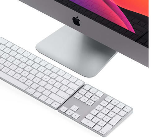 Satechi Aluminum Extended Ασύρματο Bluetooth Αριθμητικό Πληκτρολόγιο Ασημί