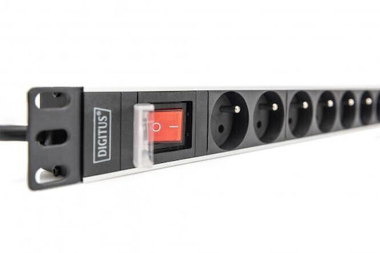 Digitus Strip Aluminum Πολύπριζο Rack DN-95402-1-FR 1τμχ
