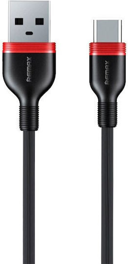 Remax Cablu USB 2.0 USB-C Masculin - USB-A Negru 1m