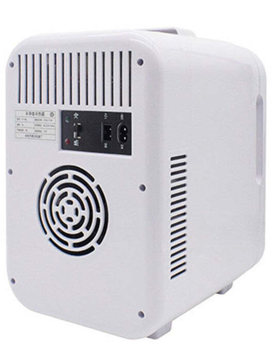 Mini Cosmetic Fridge Flippy Dual Heating Cooling Function Portable 8l White