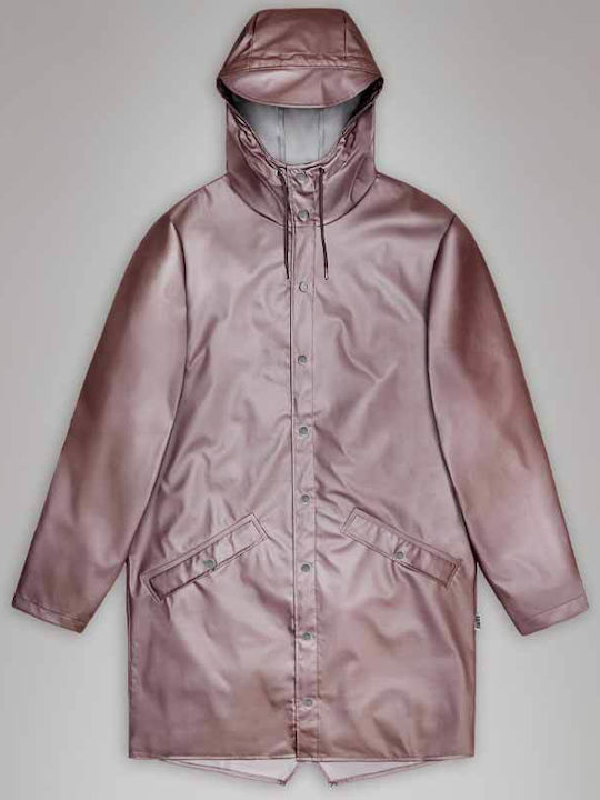 Rains Herren Jacke Lässig Wasserdicht und winddicht Purple