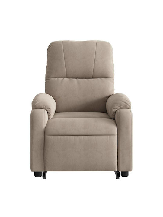 Πολυθρόνα Relax με Υποπόδιο Taupe 75x89.5x103.5cm
