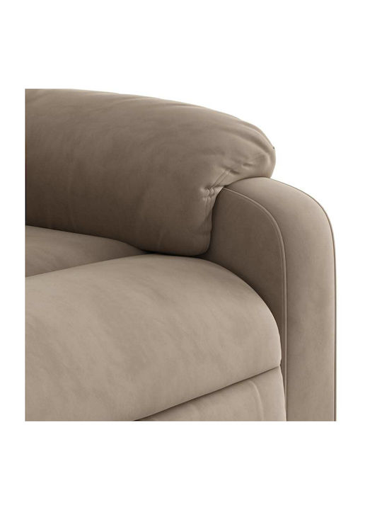 Πολυθρόνα Relax με Υποπόδιο Taupe 75x89.5x103.5cm