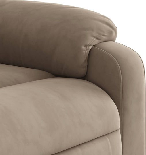 Relax Armchair with Footstool Taupe 75x89.5x103.5cm