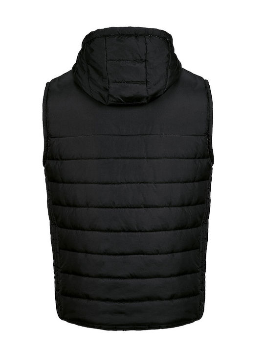 Errea Men's Sleeveless Puffer Jacket Black