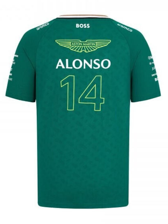 Aston Martin Racing Ανδρικό T-shirt Κοντομάνικο Green