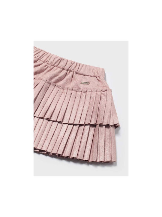 Mayoral Kids Pleated Skirt Pink