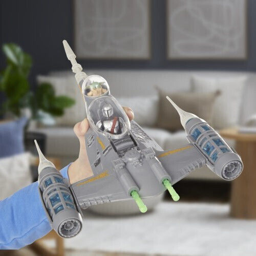 Фигура за Действие The Mandalorian Star Wars Mandalorian Fighter N1 and figurine