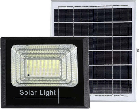 Led Smd 500w Solar Powered Projector Flippy Solar Panel Remote Control Mounting Bracket Abs Material 18ah 400 Leds Color Temperature 6500k 32x26x9 Cm Black