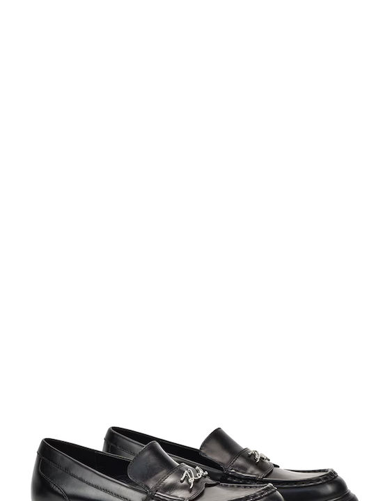 Karl Lagerfeld Women's Loafers in Black Color