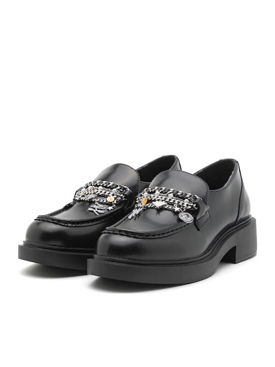 Karl Lagerfeld Women's Loafers in Black Color