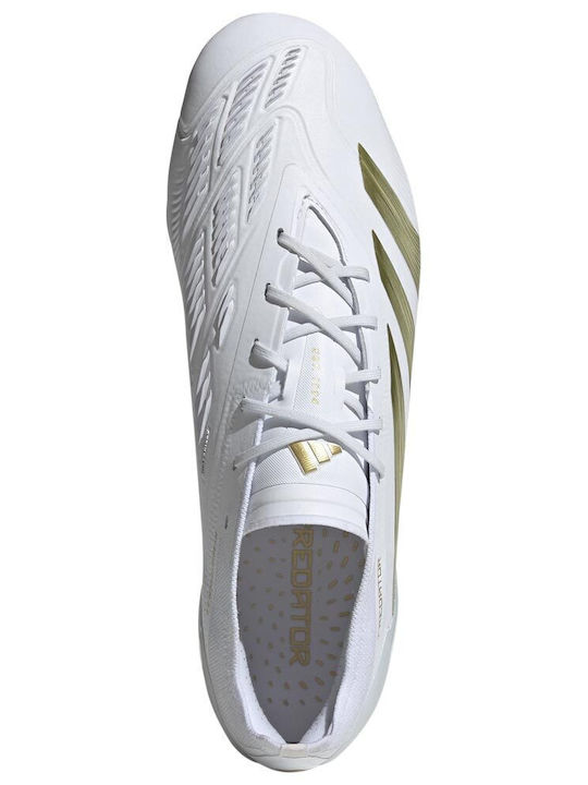 adidas Predator Elite Ποδοσφαιρικά Παπούτσια με Τάπες FG Λευκά
