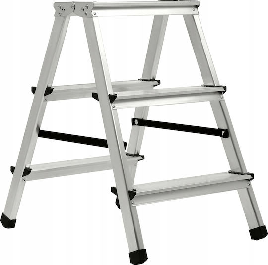 Kadax Leiter Aluminium mit 3 Stufen