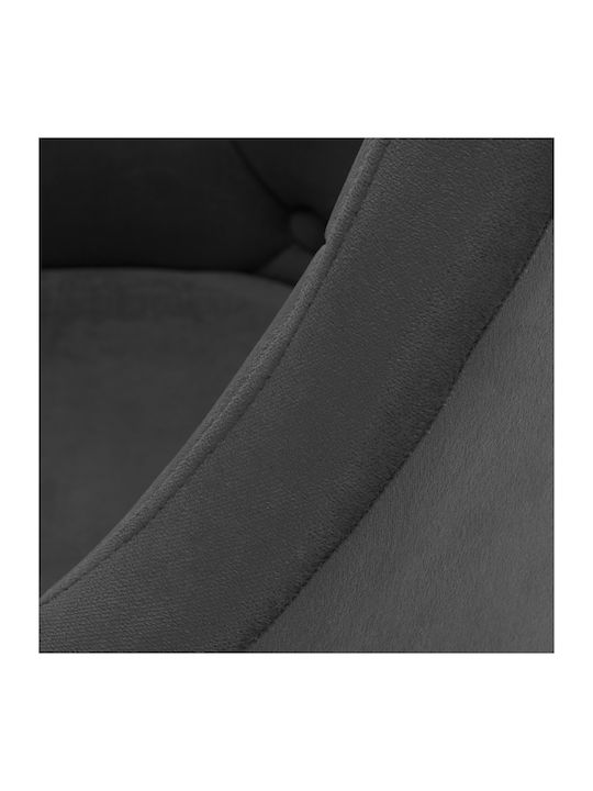 4rico Swivel Chair Qs-bl14g Gray Velvet