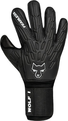 Fearless Goalkeepers Wolf Torwarthandschuhe Erwachsene Schwarz