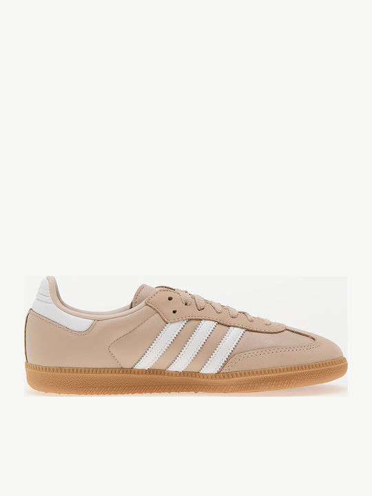 Samba Og Γυναικεία Sneakers Wonder Taupe / Ftw White / Gold Metallic