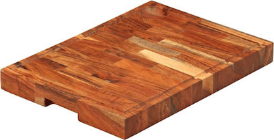 vidaXL Rectangular Wooden Chopping Board Brown 42x30cm