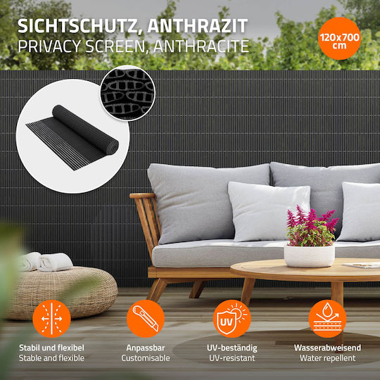 ECD Germany Bamboo Fencing Plastic with Whole Reed 1.2x7m 490015642 ECD Germany Bamboo Fencing Plastic with Whole Reed 1.2x7m 490015642