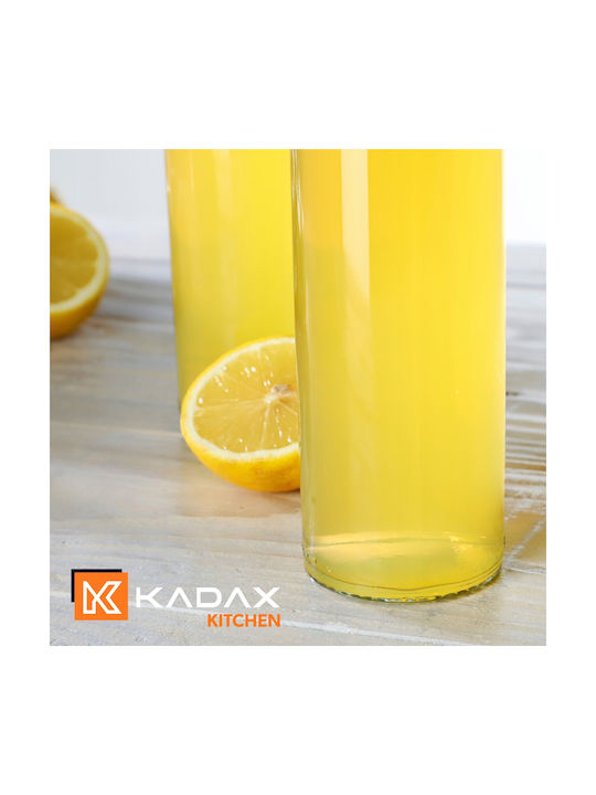 Kadax Set 2 Pieces General Use Glass Jars with Cork Transparent 250ml 2 Pieces