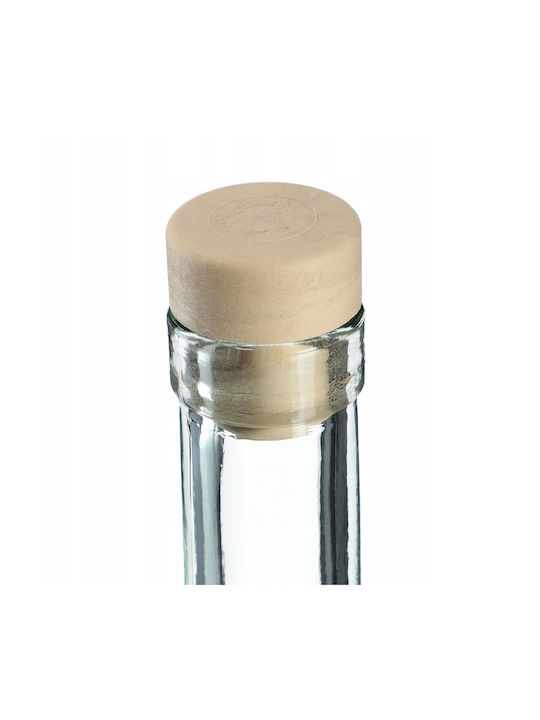 Kadax Set 2 Pieces General Use Glass Jars with Cork Transparent 250ml 2 Pieces
