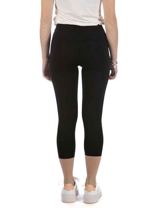 Deha Frauen Capri Leggings Schwarz