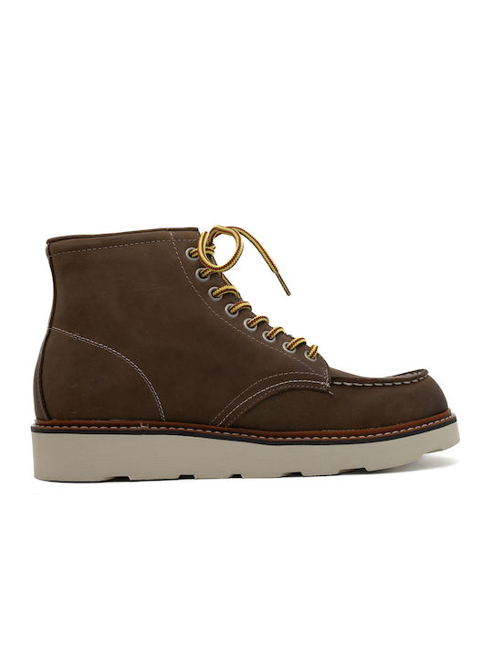 Docksteps Oakland Men's Leather Boots Brown