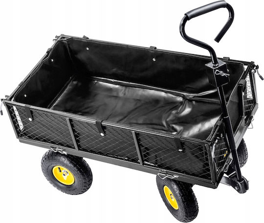 Anhänger Gartenkarre Metallisch Vierrädrig mit Maximalem Ladegewicht 300kg