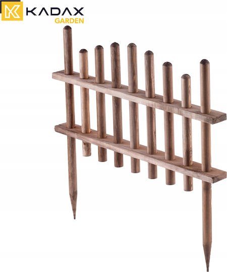 Kadax Wooden Garden Border in Brown Color 35x60cm
