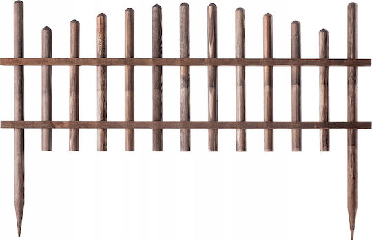 Kadax Holzgartenbordüre in Braun Farbe 35x85cm