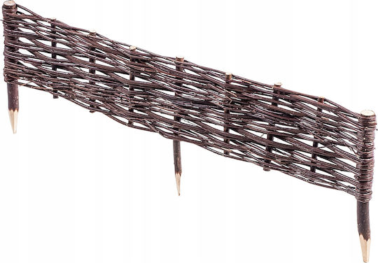 Kadax Μπορντούρα Κήπου σε Καφέ Χρώμα 20cm x 1m