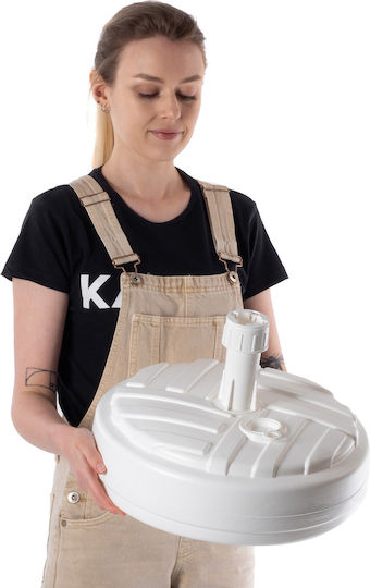 Kadax Stand de umbrelă din Plastic Alb 39x39cm