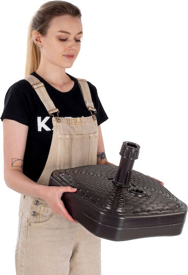 Kadax Umbrella Stand made of Plastic in Brown Color 39x39cm