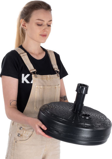Kadax Umbrella Stand made of Plastic Gray 39x39cm