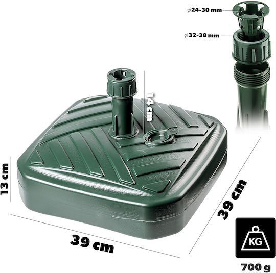 Kadax Stand de umbrelă din Plastic în Culoare Verde 39x39cm