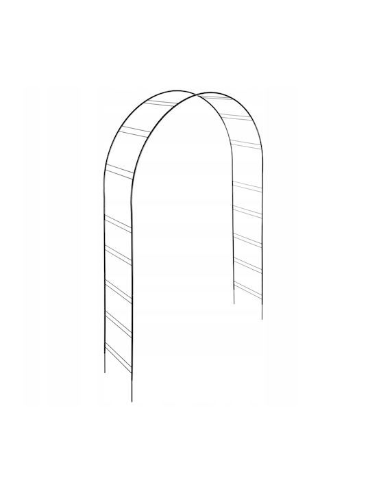 Arch de Grădină în Culoare Negru 1buc